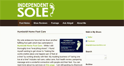 Desktop Screenshot of independentsole.com